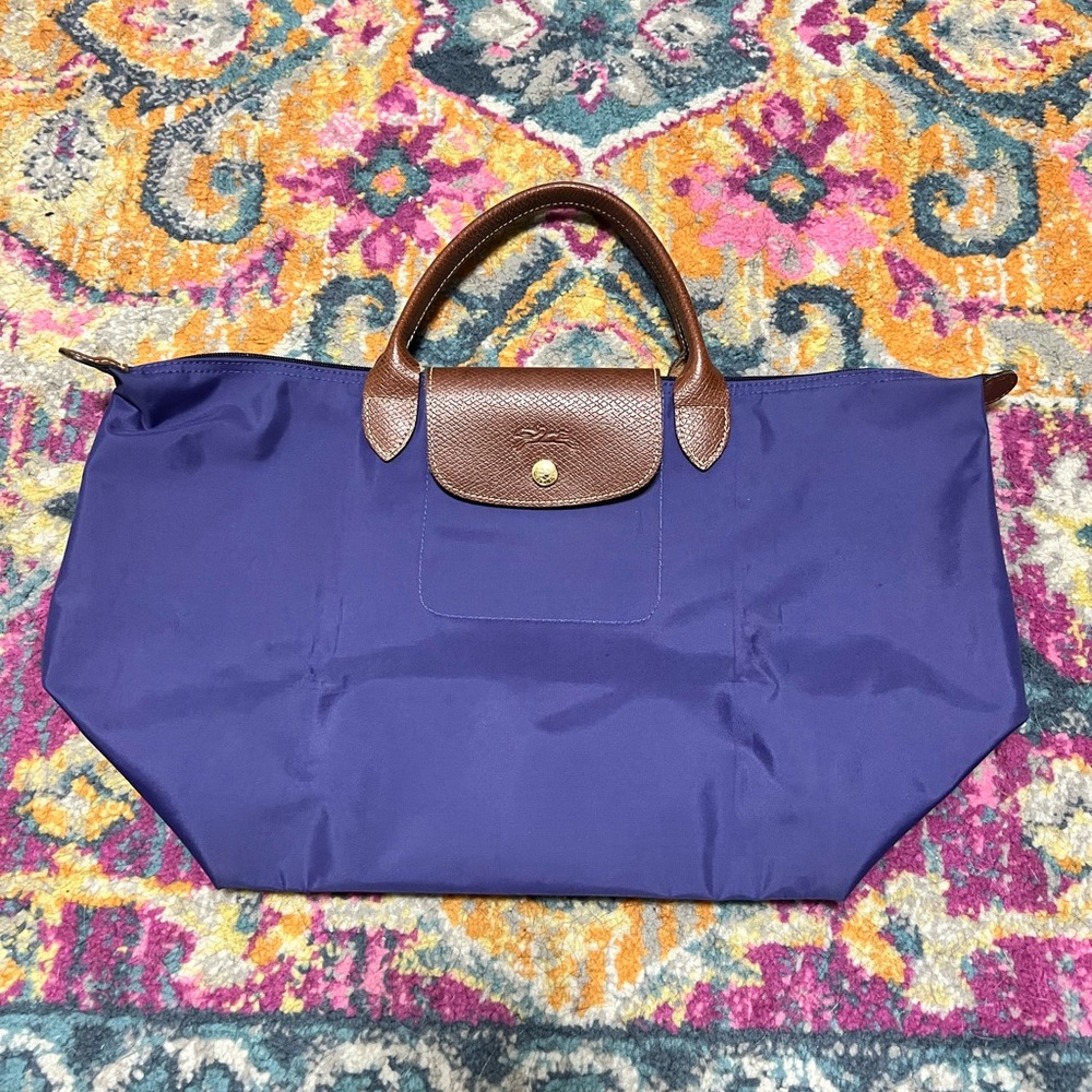 Purple Longchamp bag
